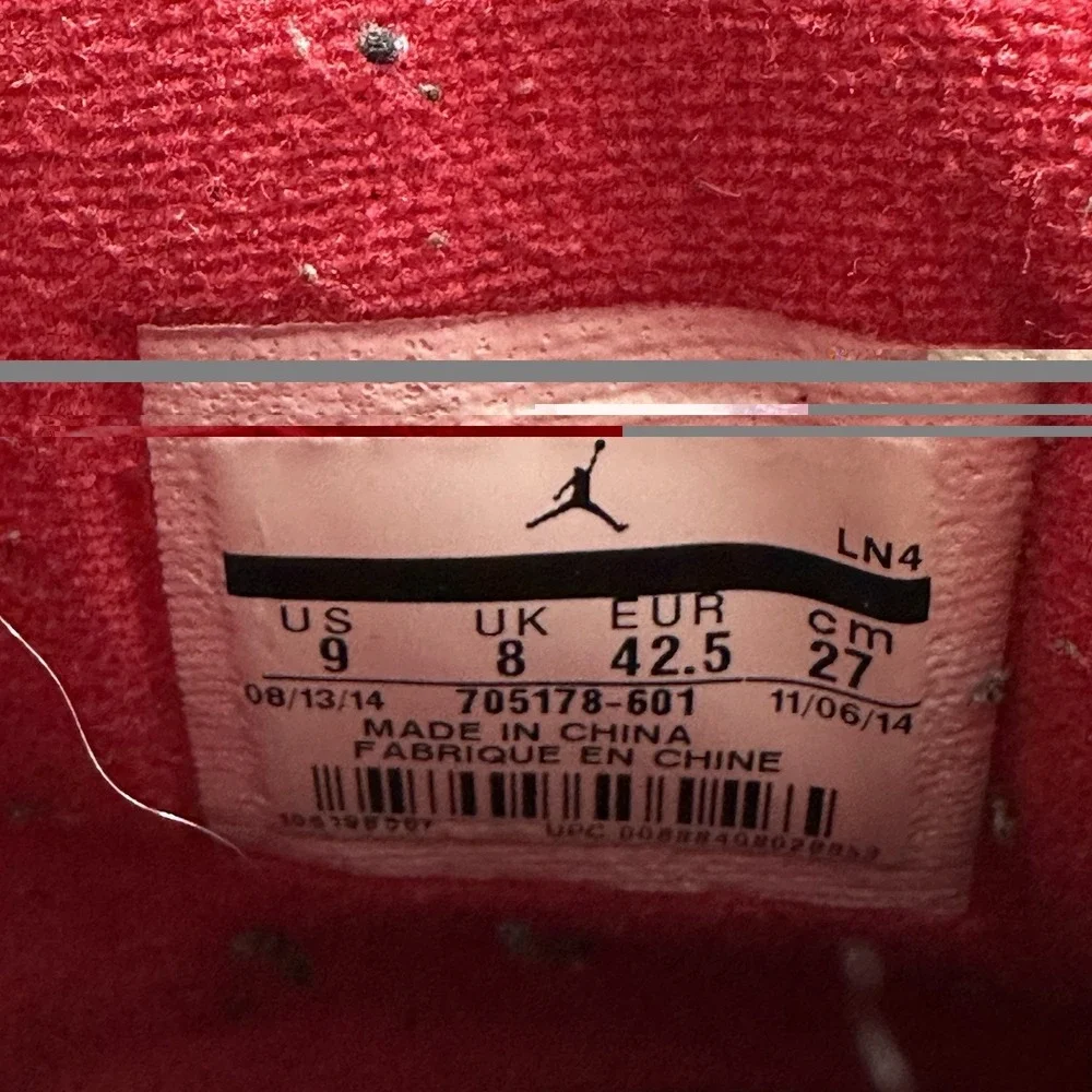 Air Jordan 10 Retro 30th Bulls Over Broadway Shoes‎ Men 9 Gym Red 705178 601